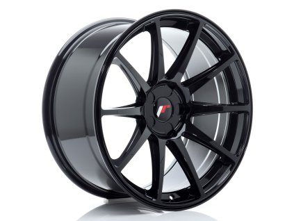 Alu kola Japan Racing JR11 19x9,5 ET15-35 5H BLANK Gloss Black (PCD 5x100, ET 15)