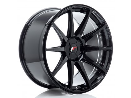 Alu kola Japan Racing JR11 20x10 ET20-40 5H BLANK Gloss Black (PCD 5x108, ET 20)