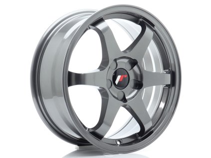 Alu kola Japan Racing JR3 17x7 ET20-42 5H BLANK Gun Metal (PCD 5x100, ET 20, Rozměr 17x7)