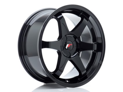 Alu kola Japan Racing JR3 18x9 ET15-40 5H BLANK Gloss Black (PCD 5x100, ET 15)
