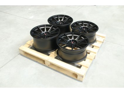 Set of JR11 18x8,5 + 18x9,5 ET30 5x114,3 Matt Black (ET 30)