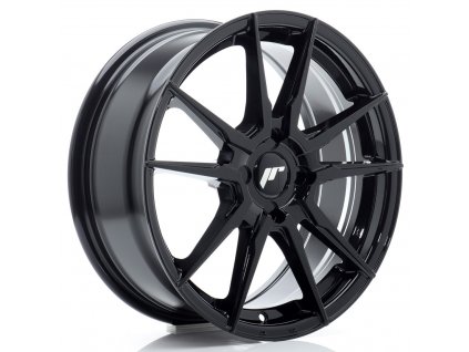 Alu kola Japan Racing JR21 17x7 ET20-40 4H BLANK Gloss Black (PCD 4x100, ET 20, Rozměr 17x7)