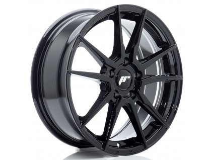 Alu kola Japan Racing JR21 17x7 ET40 5x100 Gloss Black (PCD 5x100, ET 40, Rozměr 17x7)