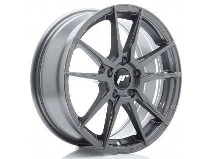 Alu kola Japan Racing JR21 17x7 ET40 5x100 Hyper Gray (PCD 5x100, ET 40, Rozměr 17x7)