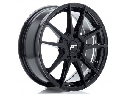 Alu kola Japan Racing JR21 17x7 ET20-40 5H BLANK Gloss Black (PCD 5x100, ET 20, Rozměr 17x7)