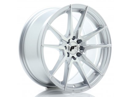 Alu kola Japan Racing JR21 17x8 ET35 4x100/114 Silver Machined Face (PCD 4x100, ET 35, Rozměr 17x8)