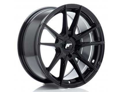 Alu kola Japan Racing JR21 17x8 ET20-35 4H BLANK Gloss Black (PCD 4x100, ET 20, Rozměr 17x8)