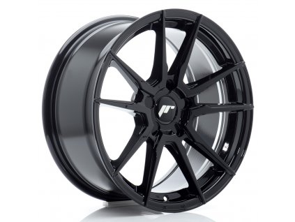 Alu kola Japan Racing JR21 17x9 ET20-45 5H BLANK Gloss Black (PCD 5x100, ET 20, Rozměr 17x9)