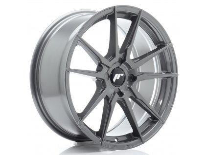 Alu kola Japan Racing JR21 18x8 ET20-40 4H BLANK Hyper Gray (PCD 4x100, ET 20)