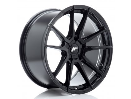 Alu kola Japan Racing JR21 18x9,5 ET20-40 5H BLANK Gloss Black (PCD 5x100, ET 20)