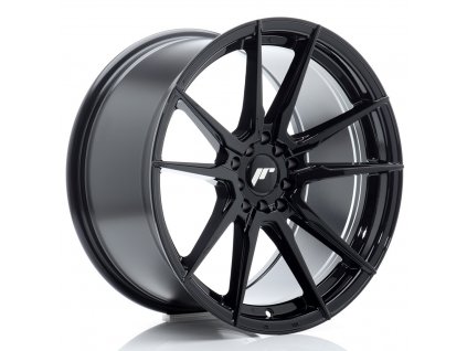 Alu kola Japan Racing JR21 18x9,5 ET35 5x100/120 Gloss Black (PCD 5x100, ET 35)