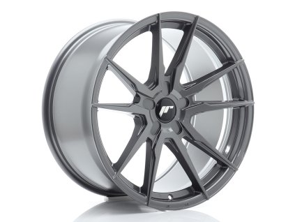 Alu kola Japan Racing JR21 19x10 ET20-51 5H BLANK Hyper Gray (PCD 5x100, ET 20)