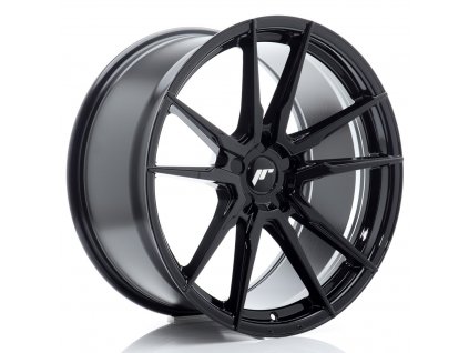 Alu kola Japan Racing JR21 20x10 ET20-48 5H BLANK Gloss Black (PCD 5x108, ET 20)