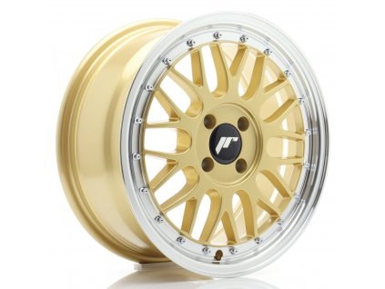 Alu kola Japan Racing JR23 16x7 ET20 4x100 Gold w/ Machined Lip (PCD 4x100, ET 20)