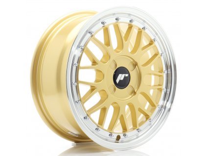 Alu kola Japan Racing JR23 16x7 ET20-45 4H BLANK Gold w/ Machined Lip (PCD 4x98, ET 20)