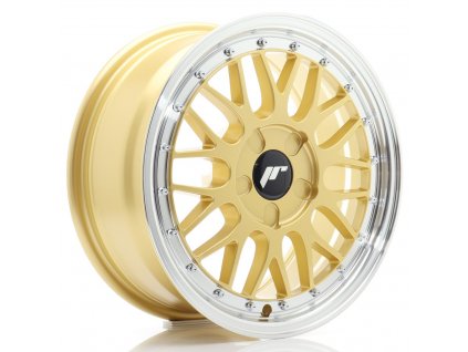 Alu kola Japan Racing JR23 16x7 ET20-45 5H BLANK Gold w/ Machined Lip (PCD 5x100, ET 20)