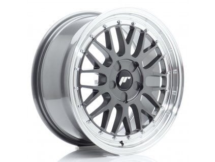 Alu kola Japan Racing JR23 17x7,5 ET20-40 5H BLANK Hyper Gray w/ Machined Lip (PCD 5x100, ET 20, Rozměr 17x7,5)
