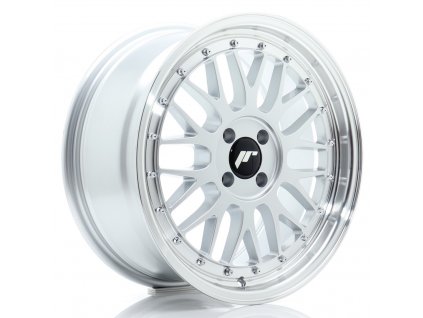 Alu kola Japan Racing JR23 17x8 ET35 4x100 Hyper Silver w/ Machined Lip (PCD 4x100, ET 35, Rozměr 17x8)