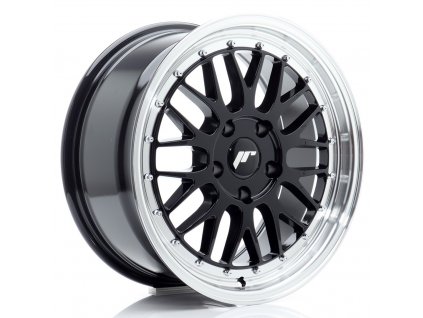 Alu kola Japan Racing JR23 17x8 ET35 5x100 Gloss Black w/ Machined Lip (PCD 5x100, ET 35, Rozměr 17x8)