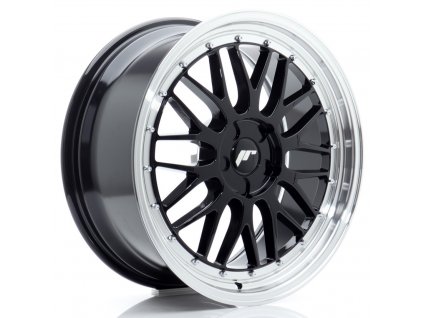 Alu kola Japan Racing JR23 19x8,5 ET20-45 5H BLANK Gloss Black w/ Machined Lip (PCD 5x100, ET 20)