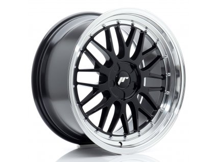 Alu kola Japan Racing JR23 19x9,5 ET20-45 5H BLANK Gloss Black w/ Machined Lip (PCD 5x100, ET 20)