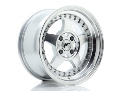Alu kola Japan Racing JR6 15x8 ET15 4x100 Silver Machined Face (PCD 4x100, ET 15)