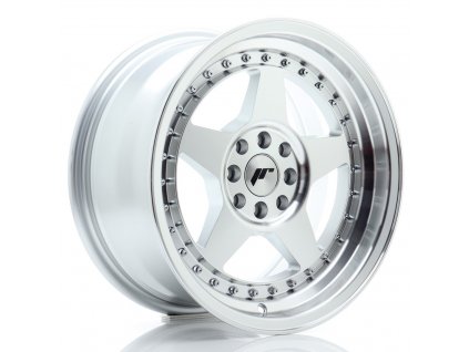 Alu kola Japan Racing JR6 16x8 ET25 4x100/108 Silver Machined Face (PCD 4x100, ET 25)