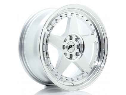 Alu kola Japan Racing JR6 17x8 ET35 4x100/114 Silver Machined Face (PCD 4x100, ET 35, Rozměr 17x8)