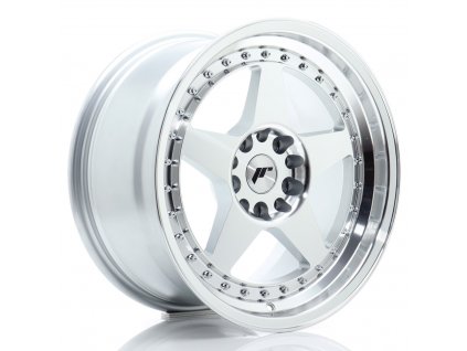 Alu kola Japan Racing JR6 17x9 ET25 5x114/120 Silver Machined Face (PCD 5x114.3, ET 25, Rozměr 17x9)