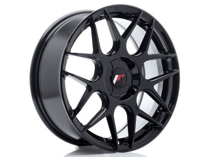 Alu kola Japan Racing JR18 17x7 ET20-40 4H BLANK Gloss Black (PCD 4x98, ET 20, Rozměr 17x7)