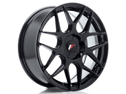 Alu kola Japan Racing JR18 17x7 ET20-40 5H BLANK Gloss Black (PCD 5x98, ET 20, Rozměr 17x7)