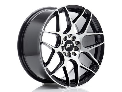 Alu kola Japan Racing JR18 17x8 ET35 5x100/114 Black Machined Face (PCD 5x100, ET 35, Rozměr 17x8)