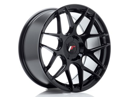 Alu kola Japan Racing JR18 17x8 ET20-35 5H BLANK Gloss Black (PCD 5x98, ET 20, Rozměr 17x8)
