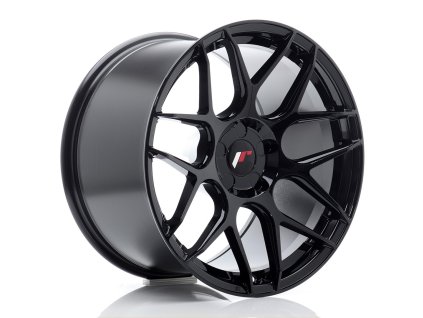 Alu kola Japan Racing JR18 18x10,5 ET0-25 5H BLANK Gloss Black (PCD 5x100, ET 0)
