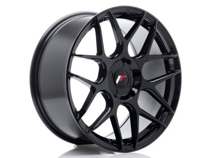 Alu kola Japan Racing JR18 18x8,5 ET20-45 5H BLANK Gloss Black (PCD 5x100, ET 20)
