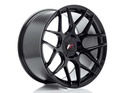 Alu kola Japan Racing JR18 18x9,5 ET20-43 5H BLANK Gloss Black (PCD 5x100, ET 20)