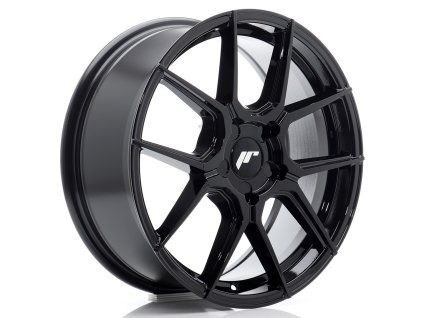 Alu kola Japan Racing JR30 17x7 ET20-40 5H BLANK Gloss Black (PCD 5x100, ET 20, Rozměr 17x7)