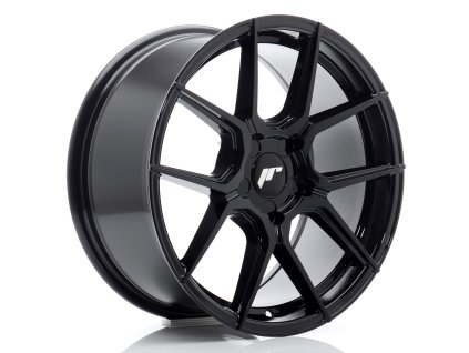 Alu kola Japan Racing JR30 17x8 ET20-40 5H BLANK Gloss Black (PCD 5x100, ET 20, Rozměr 17x8)
