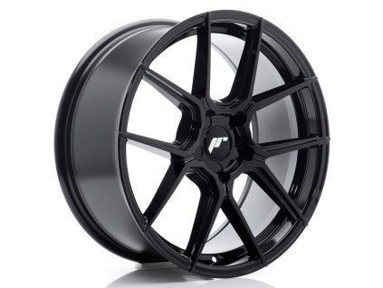 Alu kola Japan Racing JR30 18x8,5 ET20-45 5H BLANK Gloss Black (PCD 5x100, ET 20)