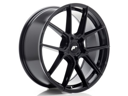 Alu kola Japan Racing JR30 20x8,5 ET20-45 5H BLANK Gloss Black (PCD 5x108, ET 20)