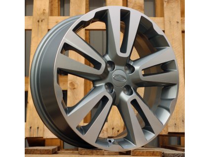 Alu kola design Racing line (L2093) 17x6.5 4x100 ET 43 60.1 stříbrné