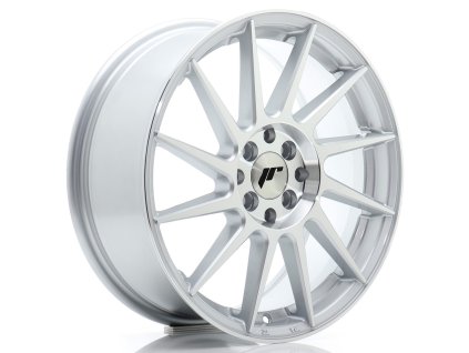 Alu kola Japan Racing JR22 17x7 ET25 4x100/108 Silver Machined Face (PCD 4x100, ET 25, Rozměr 17x7)