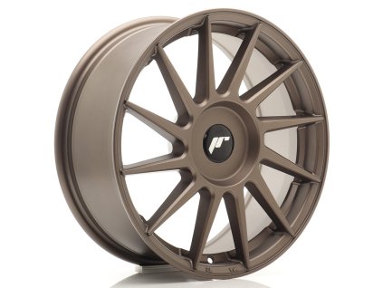 Alu kola Japan Racing JR22 17x7 ET20-40 BLANK Matt Bronze (PCD 3x112, ET 20, Rozměr 17x7)