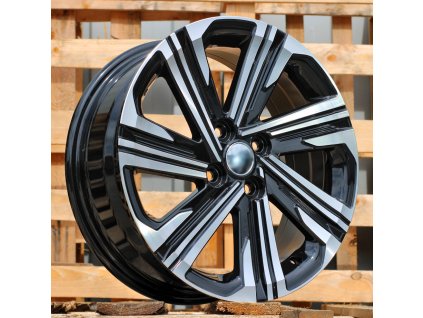 Alu kola design  (D1822) 15x5.5 4x100 ET 45 54.1 černé