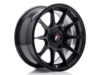 Alu kola Japan Racing JR11 15x7 ET30 5H BLANK Gloss Black (PCD 5x98, ET 30)