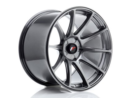 Alu kola Japan Racing JR11 18x10,5 ET0-25 5H BLANK Hyper Black (PCD 5x100, ET 0)
