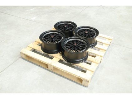 Set of JR10 15x7 ET30 4x100/108 Matt Black (PCD 4x100, ET 30)