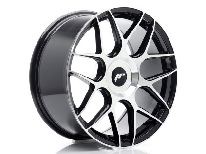Alu kola Japan Racing JR18 18x8,5 ET20-45 BLANK Black Machined Face (PCD 3x112, ET 20)
