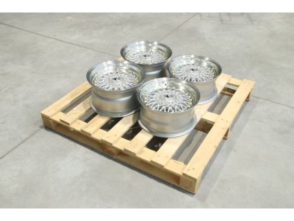 Set of JR9 15x7 ET20 + 15x8 ET20 4x100/114,3 Silver w/Machined Lip (PCD 4x100, ET 20)