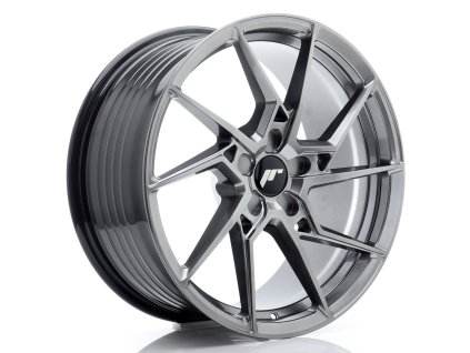 Alu kola Japan Racing JR33 19x8,5 ET20-45 5H BLANK Hyper Black (PCD 5x100, ET 20)